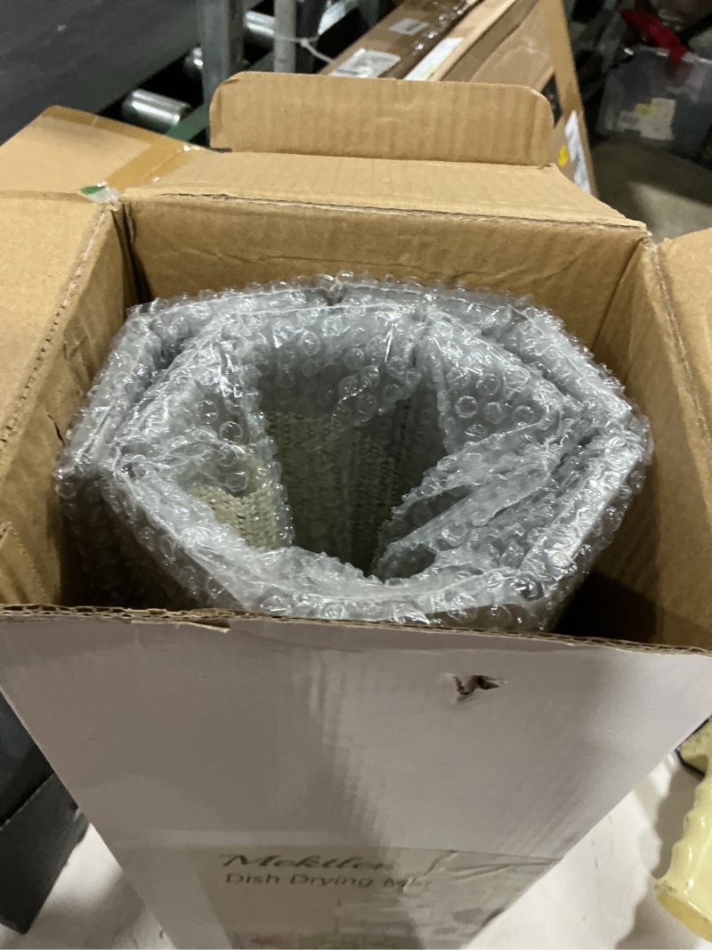 Condition photo showing Good Condition for large stone drying mat for kitchen counter diatomaceous earth collapsible 24”?l?*16”?w?super heat resistant mats, quick absorbent dish drying rack?light gray? 23.6" x 15.4" light gray