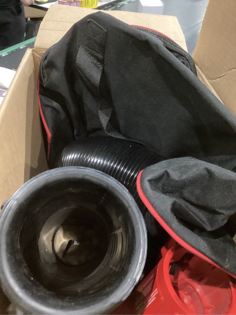 Condition photo showing As Is for CRAFTSMAN Leaf Blower, Leaf Vacuum and Mulcher, 3-in-1 Backpack Blower, Up to 230 MPH, 12 Amp, Corded Electric (CMEBL700)