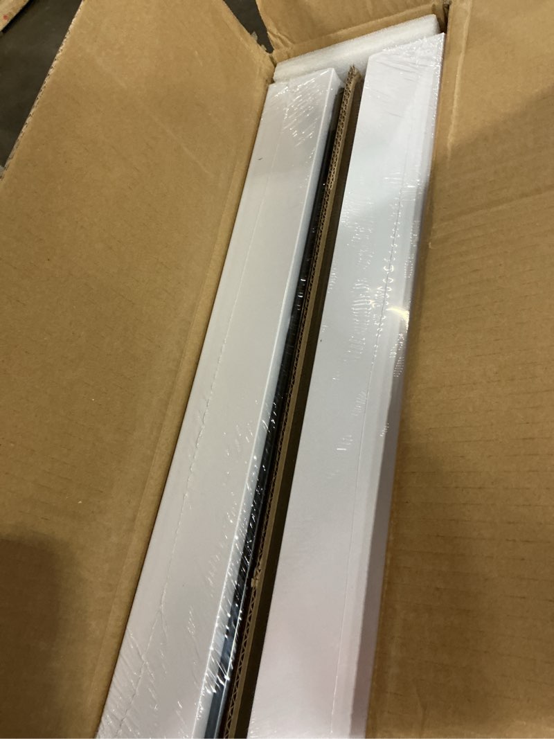 Condition photo showing New/Like New for 2Pack Expandable Pull Out Cabinet Organizer 21"Deep With Raising Pad for Framed Cabinets, Upgrade 3 Slide Rails Slide Out Drawers, Roll Out Shelves Adhesive,Adjustable Width 12.05"-20.4"White