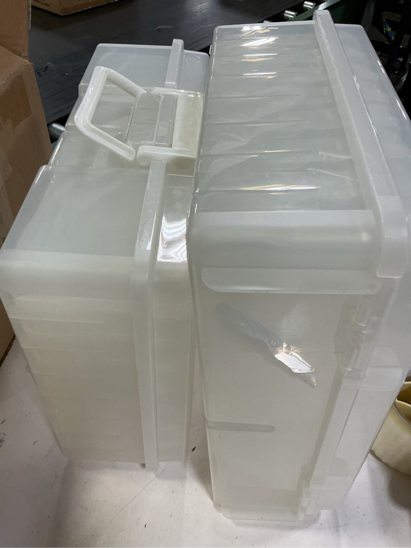 Condition photo showing Good Condition for iris usa extra large 4" x 6" photo and embellishment craft keeper, 2 pack, pearl