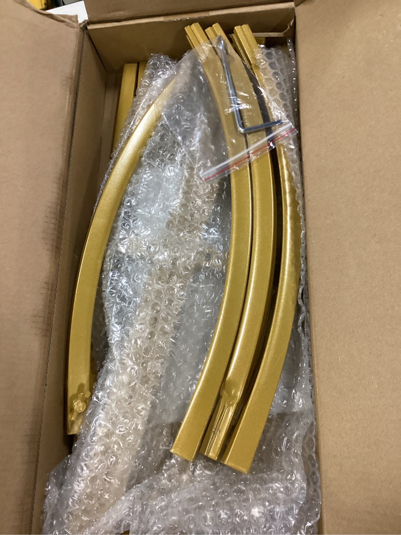 Condition photo showing Good Condition for fomcet metal arch backdrop stand set of 3 gold wedding arch stand 7.2ft & 6.6ft & 6ft arched backdrop frame for birthday party baby shower graduation ceremony decoration 7.2ft, 6.6ft, 6ft gold