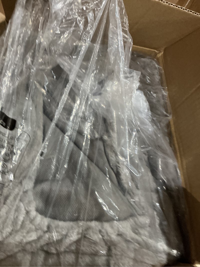 Condition photo showing As Is for heybly cat tree, 39.4 inches tower condo with scratching post, cat tower for indoor cats, fully wrapped sisal pole, soft platform, 2 baskets and dangling toy, light gray hct006sw 39.4 inch light gray