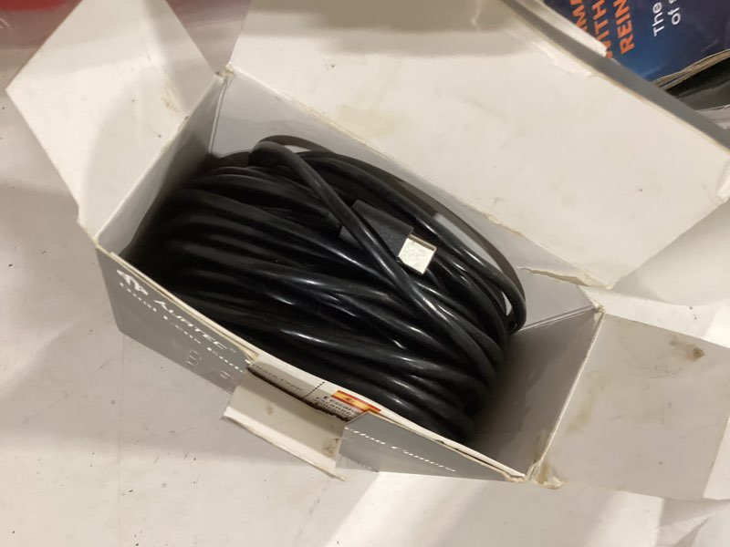 Condition photo showing Good Condition for [dual lens] endoscope inspection camera by aurtec, dual hd lens, ip68 waterproof, 33ft/10m semi-rigid cable, borescope camera with led lights, compatible with android and ios devices 33 ft