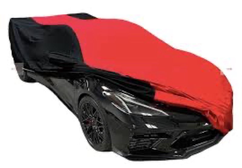 Car cover black/red