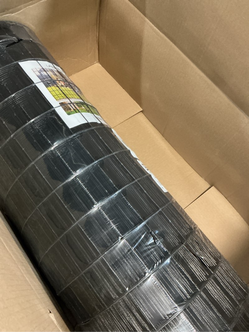 Condition photo showing Good Condition for welded wire fence, 100t(l) x 36inch(h) pvc anti-rust coated wire mesh, 2 inch x 3 inch 16ga garden edging border, roll metal animal barrier for yard vegetable plant protection poultry netting 100ft(l) x 36inch(h)