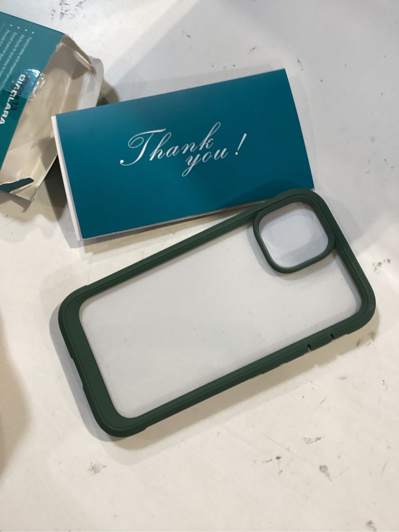 Condition photo showing Good Condition for diaclara designed for iphone 13 case, full body rugged with built-in touch sensitive anti-scratch screen protector, soft tpu bumper case for iphone 13 6.1" (green and clear) frosted green iphone 13