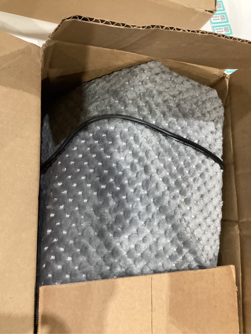 Condition photo showing As Is for INVENHO Extra Large Pet Heating Pad, Adjustable Temperature Waterproof Dog Cat Heating Pad with Timer, Electric Pet Heated Mat XL: 47" x 28" Grey