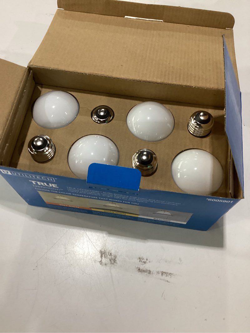 Utilitech 60 -Watt EQ A19 Daylight E26 Dimmable LED General purpose Light Bulb 8 -Pack