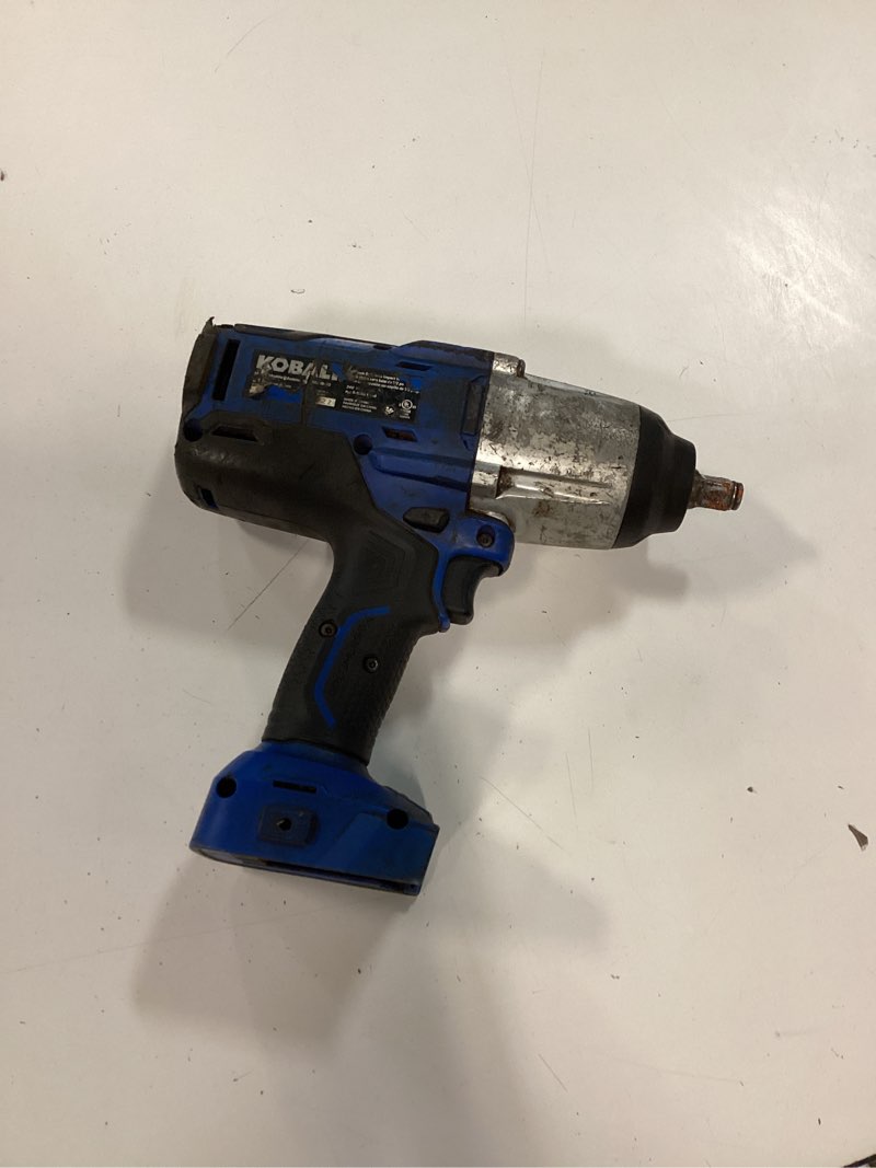 Condition photo showing As Is for kobalt 24-volt max-volt 1/2-in drive cordless impact wrench (no battery and charger, tool only)
