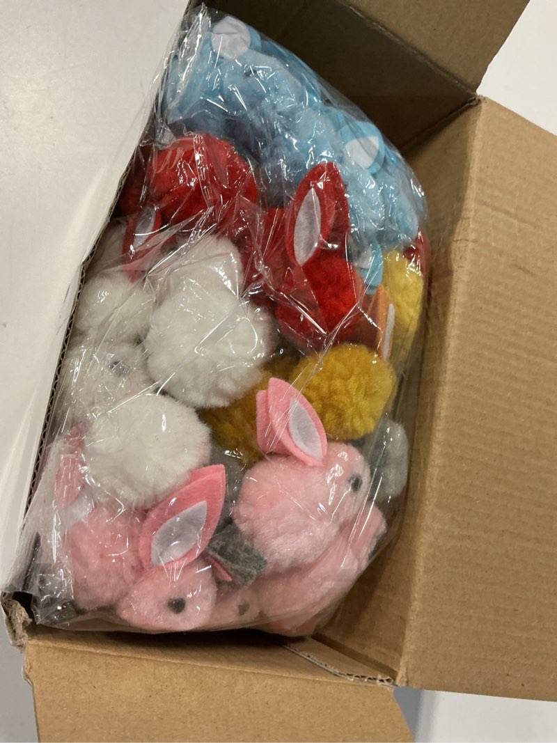 Condition photo showing New/Like New for grastfu 36 pack easter eggs fillers with mini bunny plush basket stuffers with toys inside bunny mini stuffed animal, easter eggs hunts party favors surprise eggs for kids toddlers boys girls