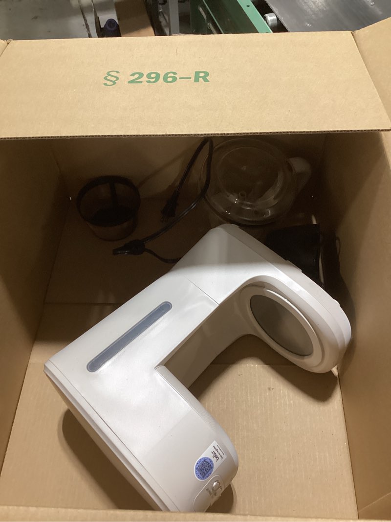 Condition photo showing Good Condition for BELLA 12 Cup Programmable Coffee Marker, Reusable Dishwasher Safe Accessories, Easy LCD diaply, Auto Shutoff, 900 watt, Oatmilk