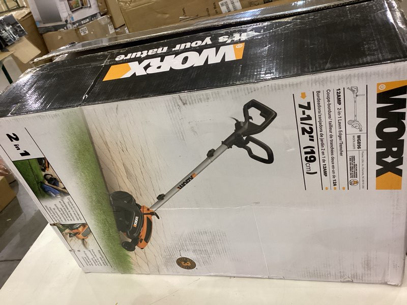 Condition photo showing As Is for Worx String Trimmer/Edger/Lawn Mower 3-in-1 Grass Trimmer GT Revolution 20V 12" (2 Batteries & Charger Included) WG170 12" Trimmer w/2.0 Ah Battery