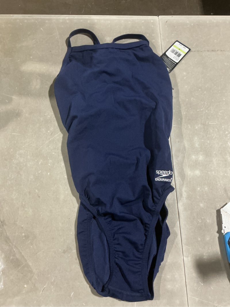 Condition photo showing Good Condition for speedo womens swimsuit one piece prolt flyback solid adult team colors 30 speedo navy