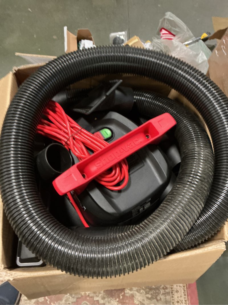 Condition photo showing As Is for Shop-Vac 16-Gallon 5.5 HP Corded Wet/Dry Shop Vacuum with Accessories Included I