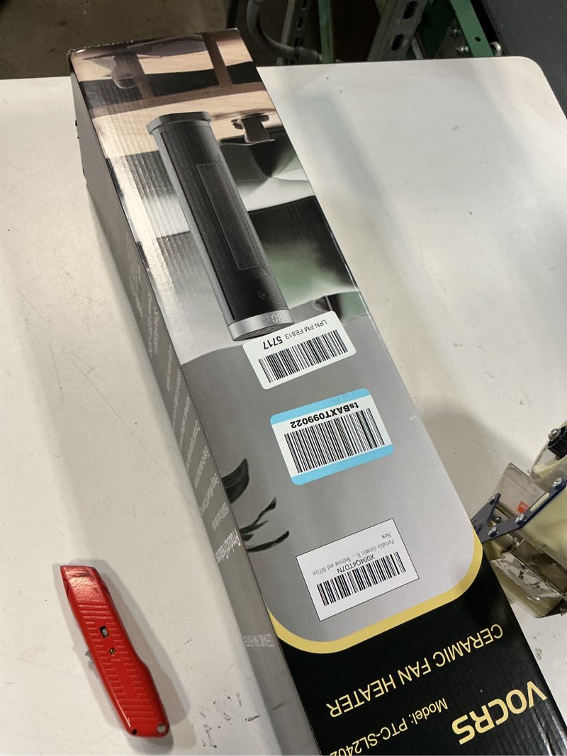 Condition photo showing Good Condition for Space Heater for Indoor Use with Remote - 70° Oscillating Tower Electric Heater, 24 Inchs, 12H Timer, 1500W Quiet PTC Ceramic Heating with Thermostat, Fast Safety Heat for Office, Home, Bedroom