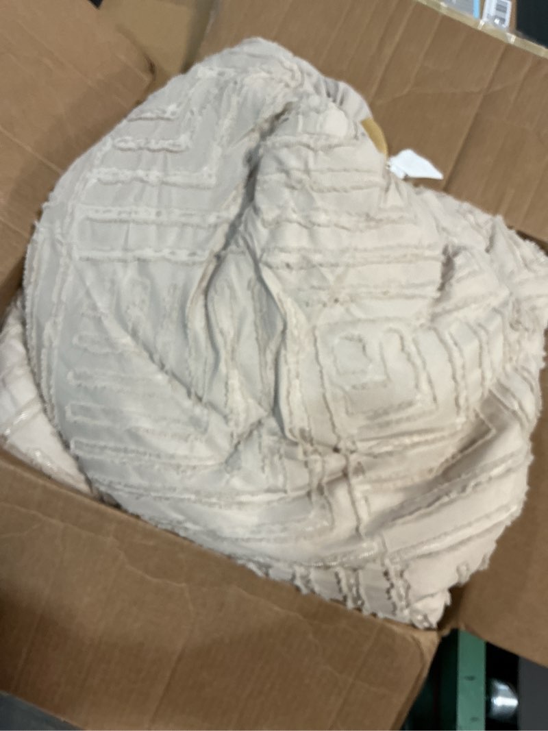 Condition photo showing Good Condition for Andency California King Comforter Set Khaki - 7 Pieces Bed in a Bag Cal King Bedding Comforter Sets, Tufted Lightweight Fluffy Bed Set with Comforter, Sheets, Pillowcases & Shams Khaki California King (104"x96")