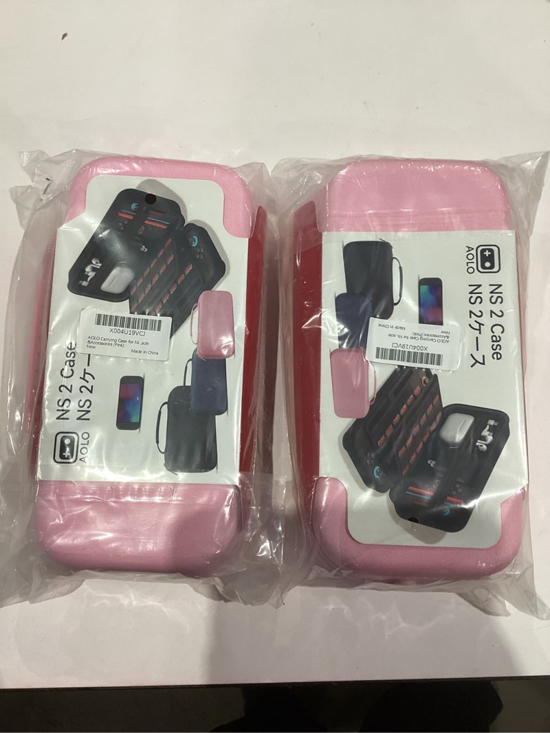 Condition photo showing New/Like New for AOLO Carrying Case for Nintendo Switch 2 (2025)- Shockproof Portable Hard Shell Protective Travel Case for Switch 2 Console & Accessories (Pink)