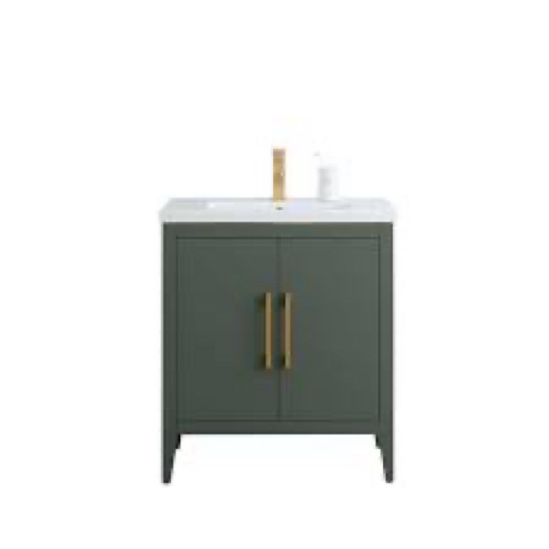 Dariah 30'' Single Bathroom Vanity with Ceramic Top only vanity