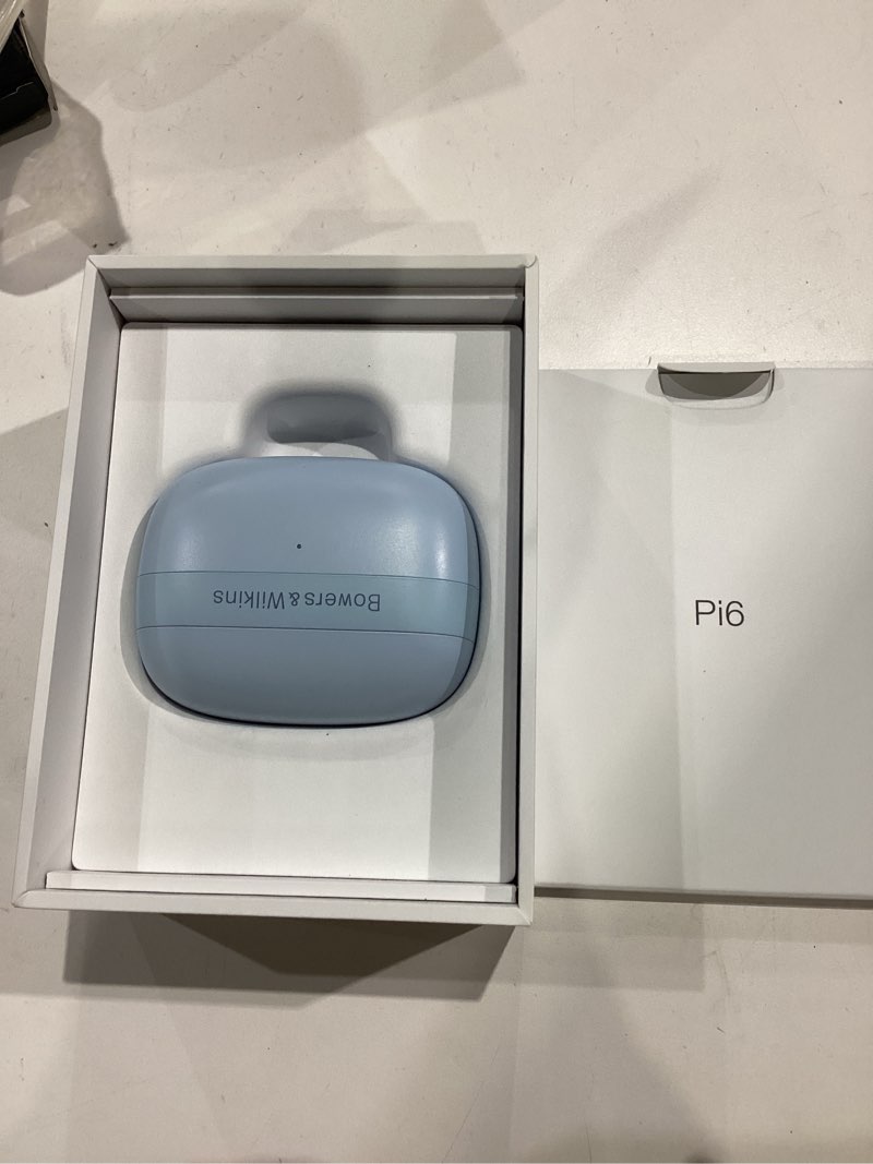Condition photo showing Good Condition for Bowers & Wilkins Pi6 Wireless Earbuds-Glacier Blue, in-Ear Wireless Bluetooth Earphones with aptX Adaptive & 12mm Drivers, Bespoke Active Noise Cancelling Earbuds, 3 Built-in Mics, 15-Min Charging