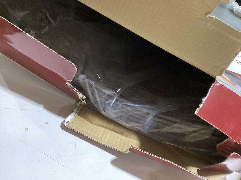 Condition photo showing New/Like New for 42in Extra Large Christmas Tree Collar - Wicker Woven Tree Collars for Artificial Trees - Handmade Rattan Rustic Farmhouse Basket for Tree Base Cover with Cord Cut-Out for 9ft 10ft 12ft Tree (Brown) 42" Brown