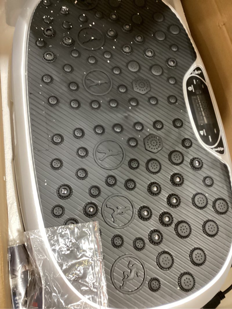 Condition photo showing Good Condition for eilison fitabs 3d vibration plate exercise machine with seat - ocsillation, pulsation + vibration platform, push up | vibration machine for lymphatic drainage, weight loss, recovery fitmax silver