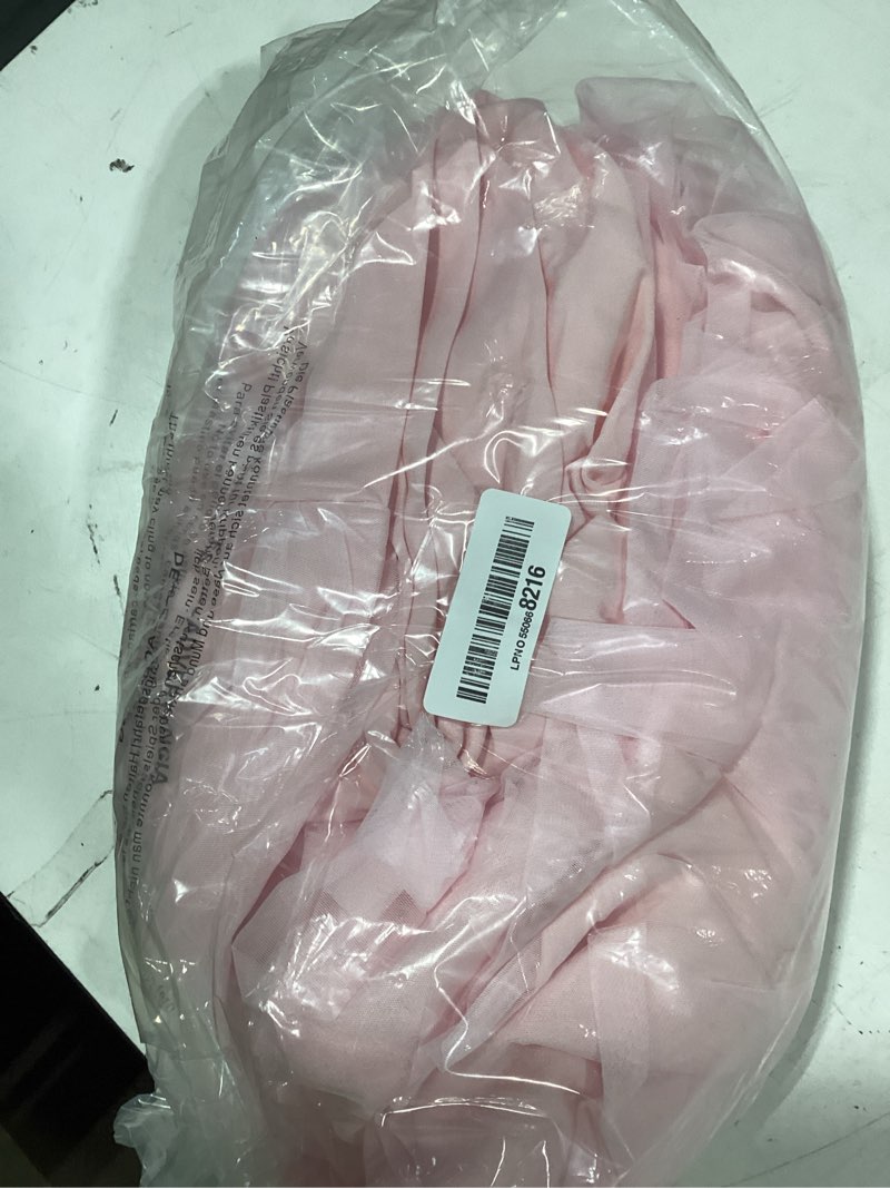 Condition photo showing As Is for 6ft pink tulle tablecloth for rectangle tables 6 foot pink table cloth rectangle wrinkle free stretch table cover with tutu skirt for baby shower girls birthday party banquet buffet desk skirt pink 72" x 30" (6ft - 1 pack)