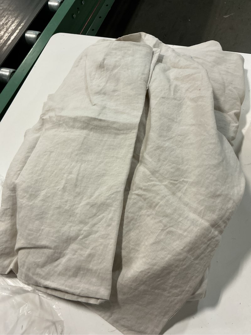 Condition photo showing Good Condition for european linen sham set, king, sand