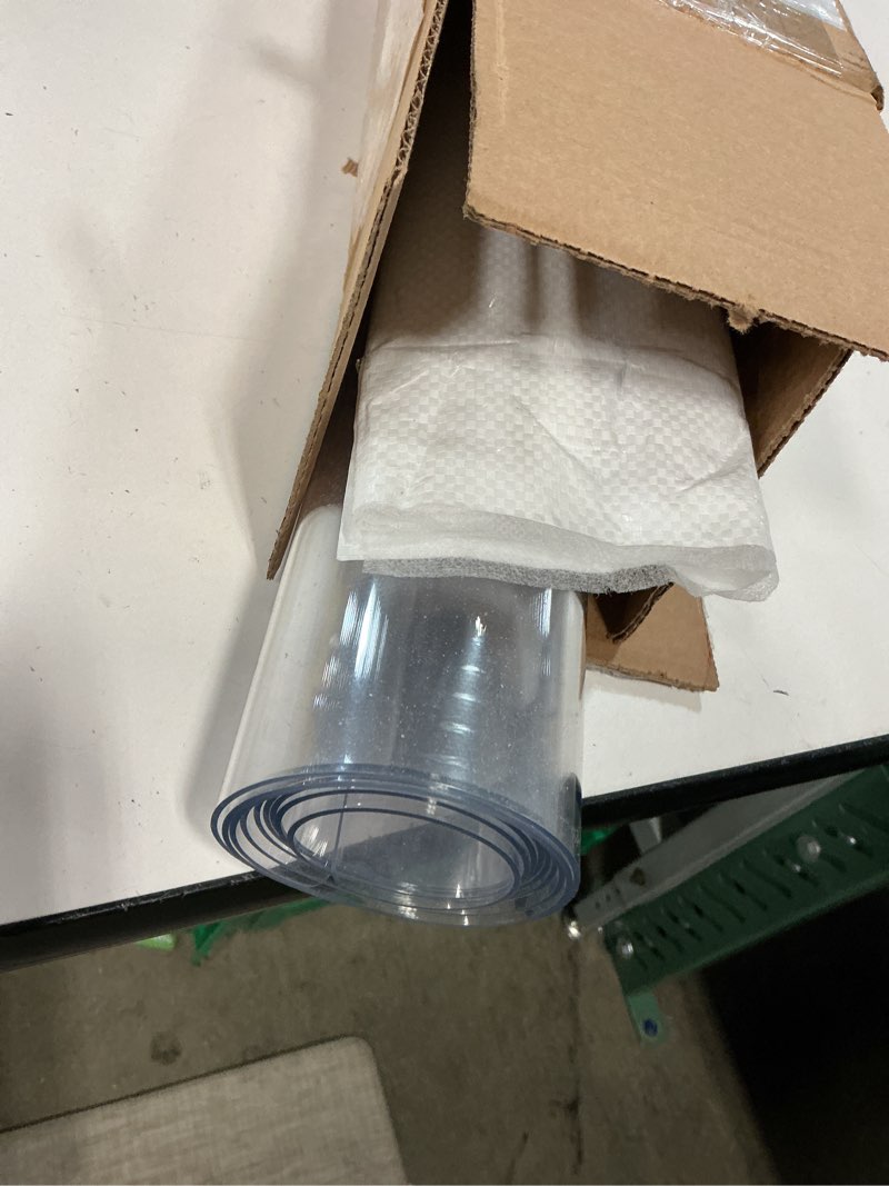 Condition photo showing Good Condition for necaux custom 32 x 63 inch frosted table cover protector, 1.5mm thick plastic waterproof heavy duty desk pad mat non-slip tablecloth protector for 5ft coffee table, sofa table, media stand, countertop 32" x 63" frosted 1.5mm