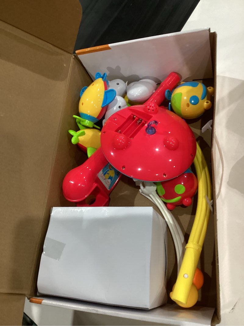 Condition photo showing Good Condition for Mini Tudou Musical Baby Crib Mobile Toy with Lights and Music, Star Projector Function and Cartoon Rattles, Remote Control Musical Box with 108 Melodies, Toy for Newborn Sleep Plane