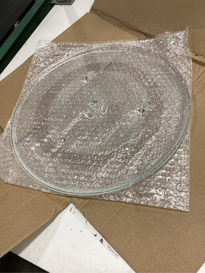 Condition photo showing Good Condition for Microwave Plate Replacement 14 1/8 inch Fits DE74-20002B Samsung Microwave Turntable Plate - Exact Replacement Microwave Glass Plate - Durable Oven Dish Tray For Better Reheating and Cooking