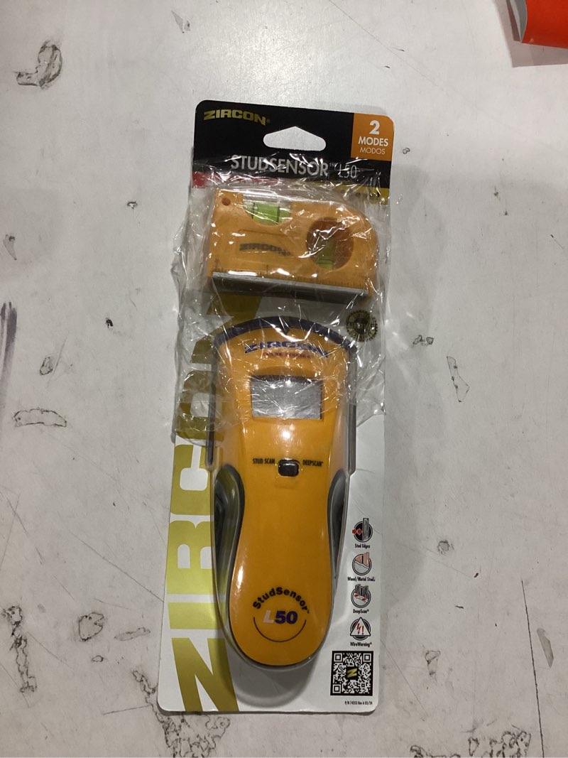 Condition photo showing Good Condition for Zircon StudSensor L50 Stud Finder with WireWarning 1.5-in Scan Depth Metal and wood