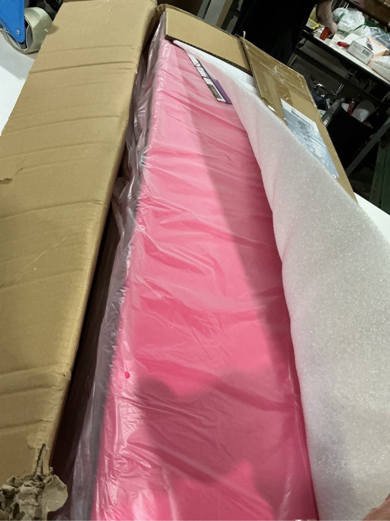 Condition photo showing Good Condition for foldable gymnastics kip bar with mat and ring set,3' to 5' height adjustable,kids gymnastic equipment for ages 3-15,indoor and home training- max load 350lbs rosepink
