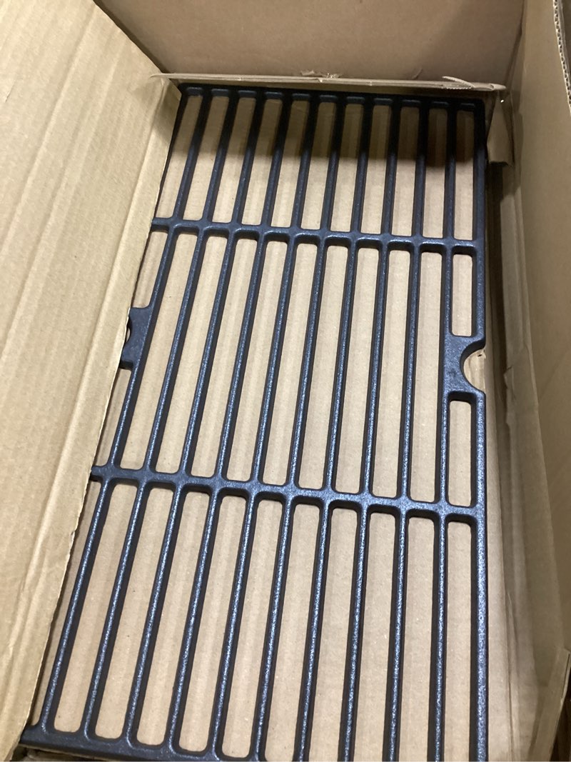 Condition photo showing Good Condition for 463342119 grill grates parts for charbroil performance 4 5 burner grill replacement parts 463347519 463347518 463347017 463347418 463376017 463342118 charbroil 475 side burner g470-0002-w1 grates 18” x 25” in total