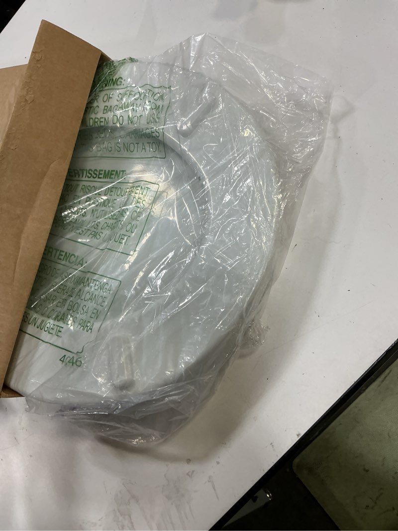 Condition photo showing Good Condition for mayfair cassel slow close toilet seat, easy clean, non slip premium wood seat, easy install, made in usa, round, white round 1 - toilet seat