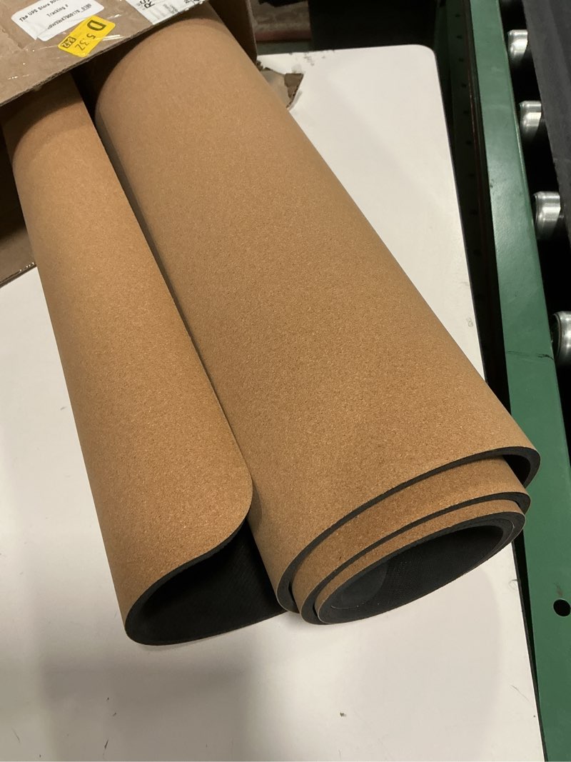 Condition photo showing Good Condition for MHW - Live Well Cork Yoga Mat Thick | Non Slip Yoga Mat With Bag | Large Thick Extra Wide And Long | Eco Friendly Yoga Mat Non Toxic | Natural Rubber Mat | Foldable Mat With Strap
