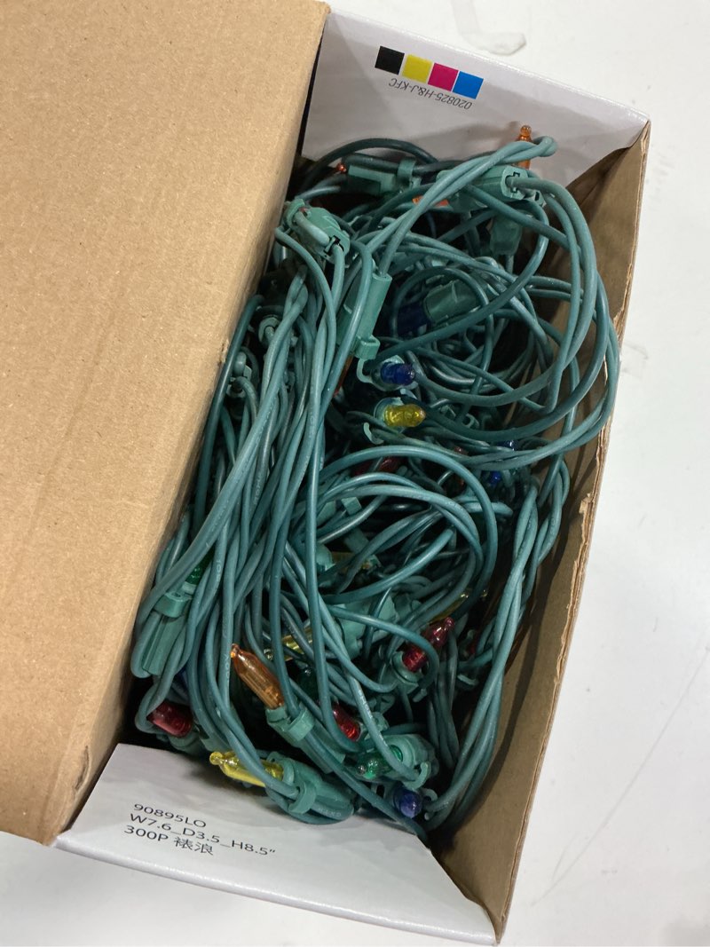 Condition photo showing As Is for GE StayBright 150-Light Multicolor LED Net Mini Christmas Light Set - 4 x 6 Feet