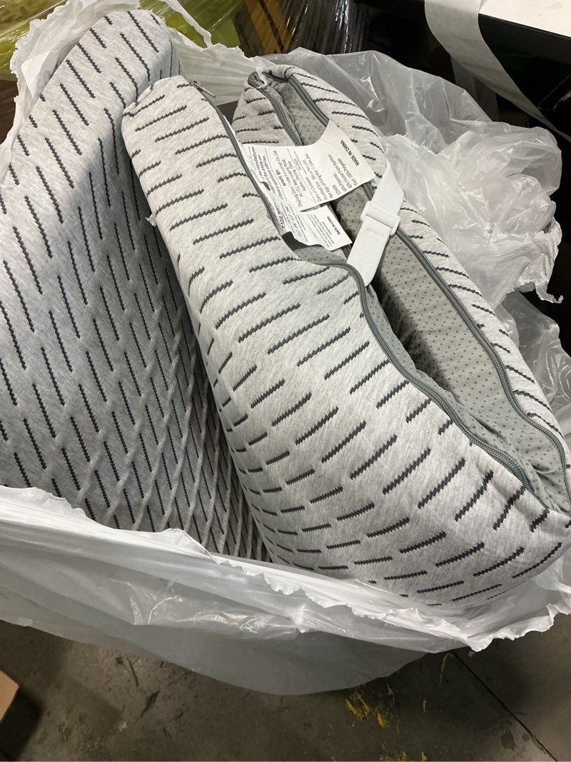 Condition photo showing Good Condition for Firm Mattress Topper Queen Size 3 Inch, Cooling Gel & Bamboo Charcoal Memory Foam Mattress Topper for Back Pain Relief, Bamboo Dual-Layer Foam Bed Pad with Removable Cover Queen 3"-Bamboo