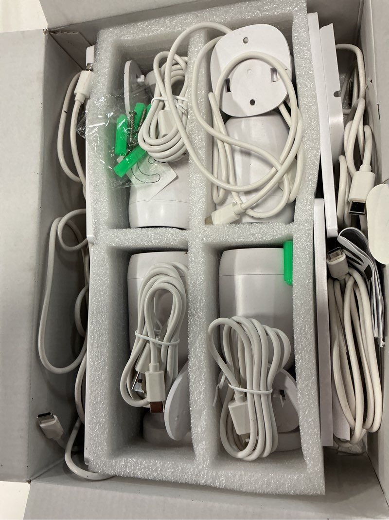 Condition photo showing Good Condition for infiya security cameras wireless outdoor-solar&battery powered 2k 2.4g cameras for home security, instant alert, ai human detection, color night vision, 2-way talk, sd storage, work with alexa, z1 4p 2.4ghz-4p-w