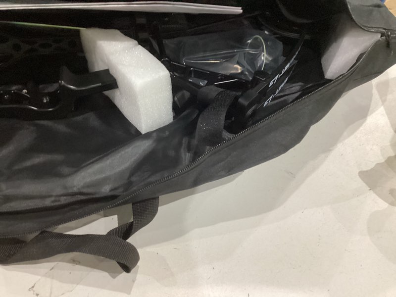 Condition photo showing Good Condition for bowfishing bow kit with arrow ready to shoot right handed 15-45 lbs draw length 18"-29.5" adjustable,axle-to-axle: 34.2",complete compound bow fishing kit 2025 new black left handed bag