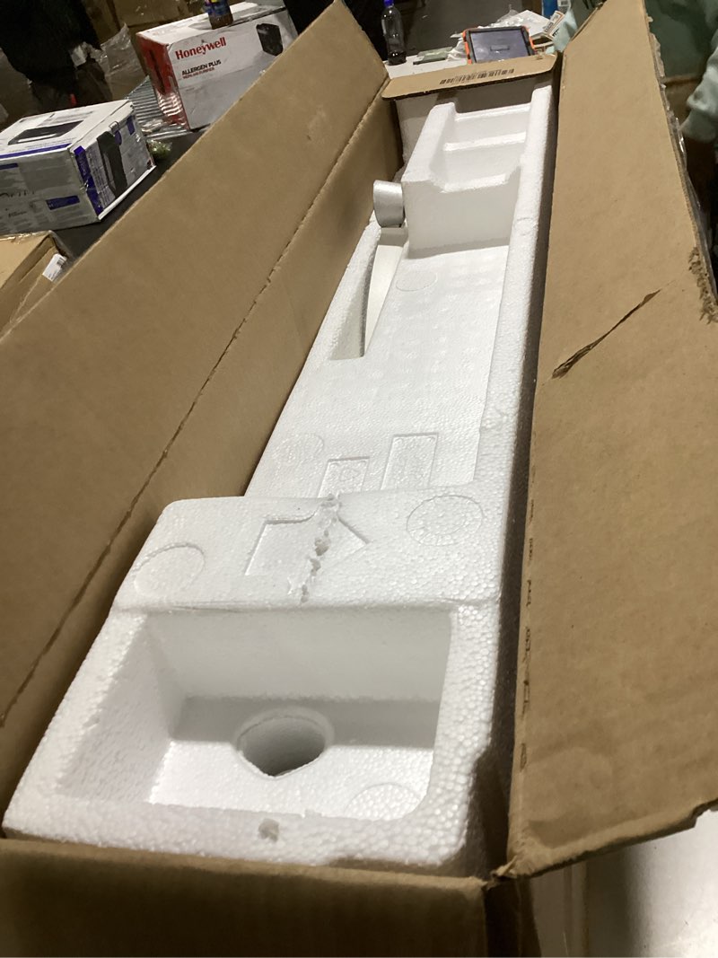 Condition photo showing Good Condition for LG 34SR60QC-W 34-inch QHD (3440x1440) Curved Smart Monitor with Streaming, UltraWide Screen, webOS, HDR10, 100Hz, Built-in Speaker, AirPlay2, Screen Share, Bluetooth, ThinQ App, White