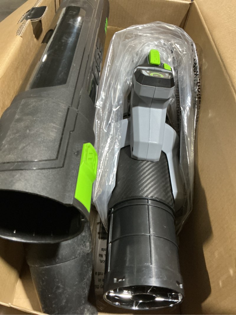 Condition photo showing As Is for ego 200 mph 880 cfm battery handheld leaf blower kit (battery & charger)