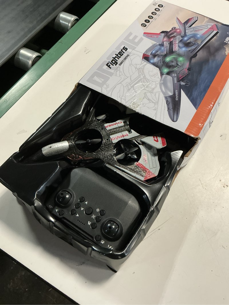 Condition photo showing Good Condition for rc plane, foam remote control airplane, drone for kids, rc aircraft for boys and girls, fighter jet helicopter with led lights, altitude hold, 360° flip stunt rotation, speed adjust flying toy