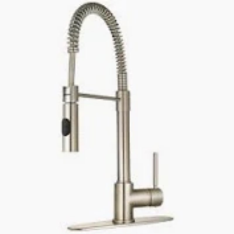 Project Source Flynt Kitchen Faucet Stainless H90K-51D-PS-BN #8k9