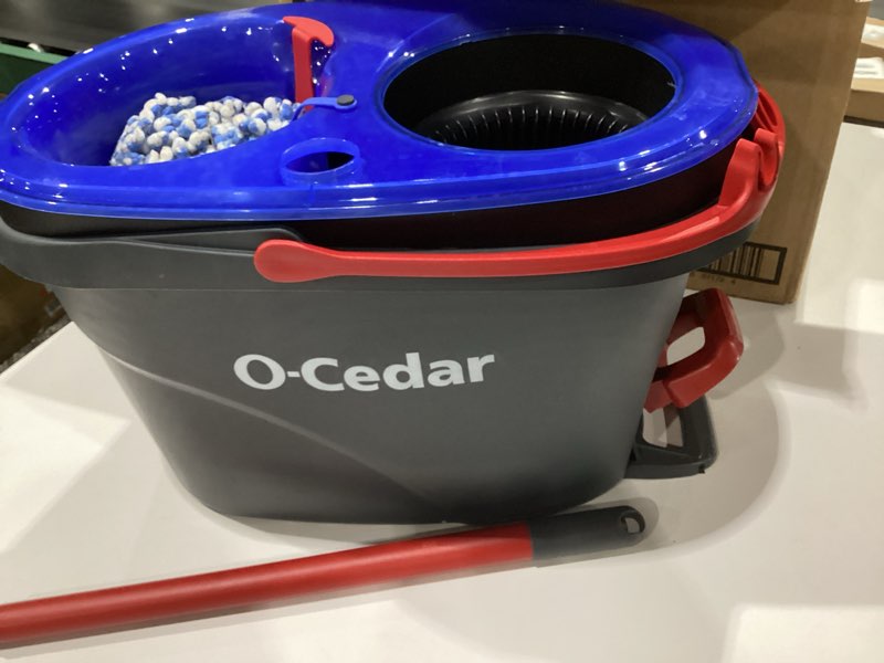 Condition photo showing Good Condition for O-Cedar RinseClean Spin Mop & Bucket System | Clean with Water | Removes 99% of Bacteria Plastic Rinseclean Spin Mop & Bucket Cleaning System, USED, AS IS