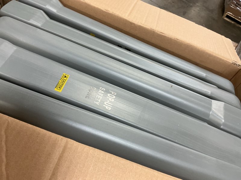 Condition photo showing As Is for 10 pcs pop up wet floor sign with storage tube 20 inch wet safety signs commercial caution safety cone pop up caution sign for commercial stores grocery restaurant restroom office use