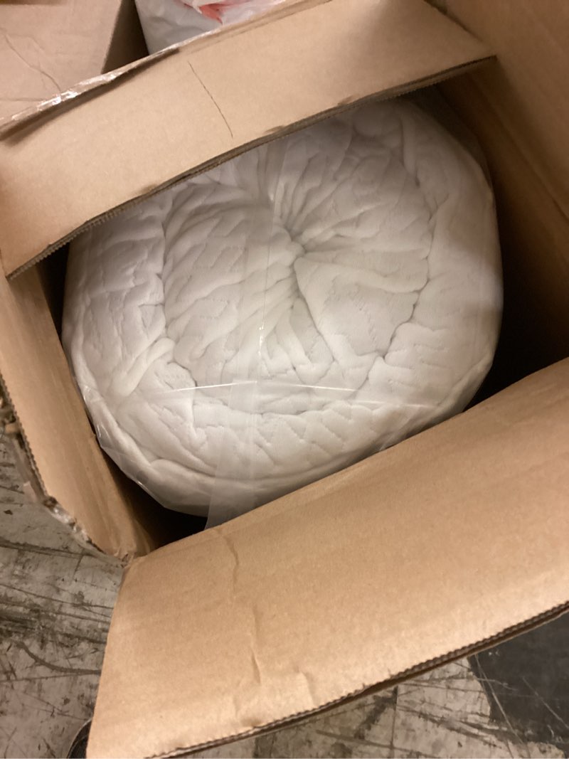 Condition photo showing New/Like New for sinweek 2 inch gel memory foam mattress topper king size, ventilated high density pad for back pain, bed topper with removable soft cover, certipur-us certified king 2 inch (white cover)