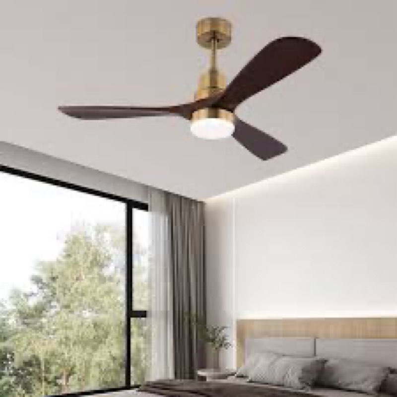 48" huybert 3 - blade led propeller ceiling fan with remote control and light kit included
