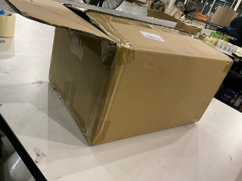 Condition photo showing As Is for 12 Pack 20oz Acrylic Snowglobe Tumbler, Pre-Drilled Double Wall Plastic Clear Cup, Plastic Mason Jar with Lids and Straw, Reusable Clear Beer Can for Snow Globe Glitter DIY 12pack 20oz