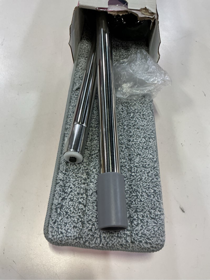 Condition photo showing Good Condition for true & tidy® spray-250 multi-surface spray mop with 490ml refillable water bottle for floor cleaning, works on wood, tile, marble etc, use any cleaning solution, machine washable microfiber mop pads pink spray mop