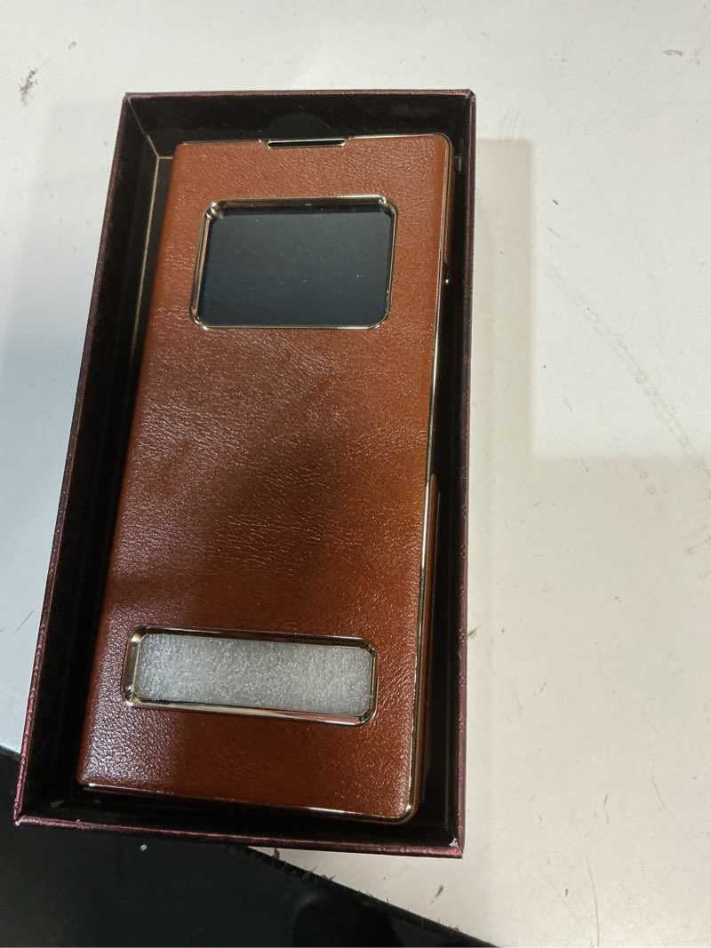 Condition photo showing Good Condition for IMCHEN for for Samsung Galaxy Z Fold 7 Case, Full-Coverage Leather Texture Zfold 7 Case with Quick-View Window Brown Z Fold 7 Case Brown